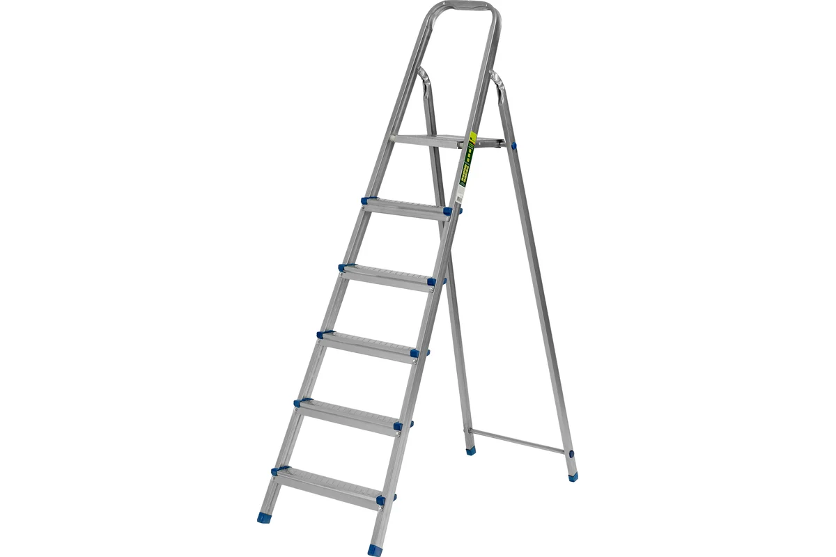Стремянка, 6 ступеней, стальная, оцинкованная// Сибртех