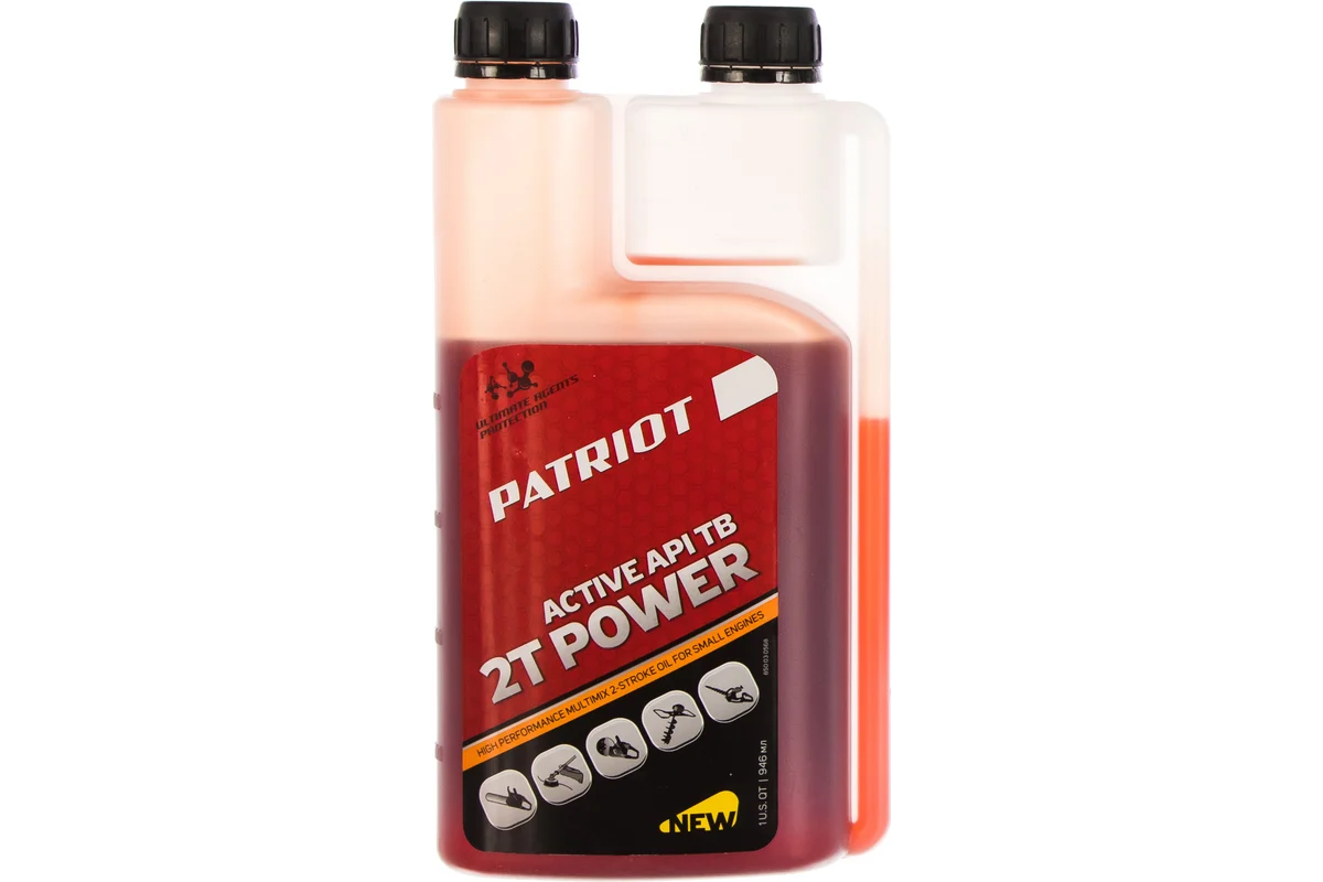 Масло минерал. PATRIOT POWER ACTIVE 2T дозаторная 0,946л.