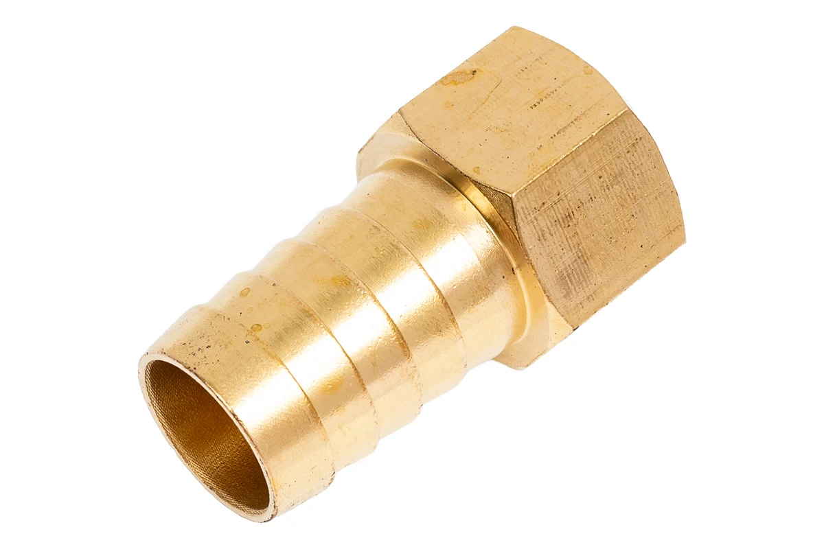 Соединение внутр. резьба 1/2" х елочка 19 мм (латунь) ECO
