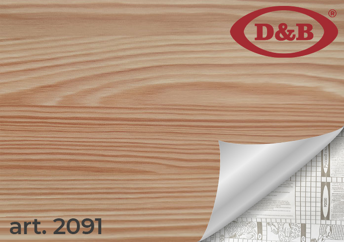 2091 Пленка самоклеящаяся D&B 0,45*8м  дерево светлое  /20																