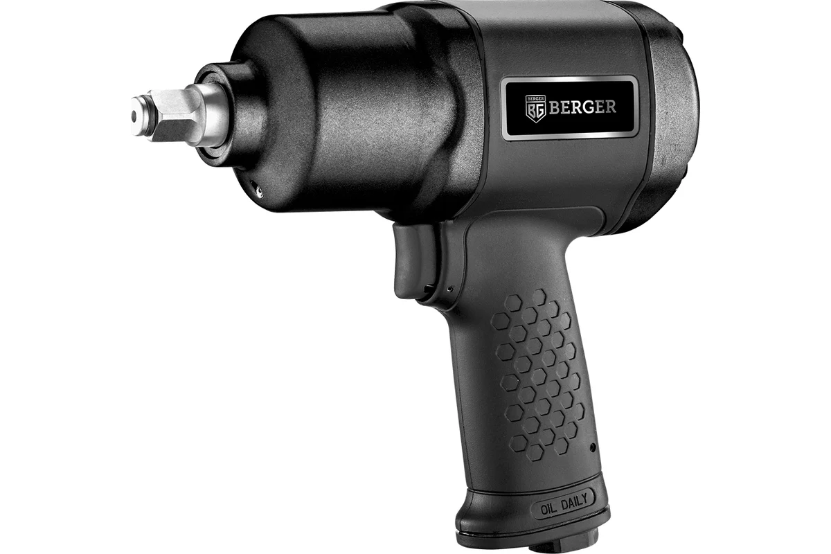 Гайковёрт пневматический ударный 1/2" 885 Нм «КВАЗАР» BERGER BG1437