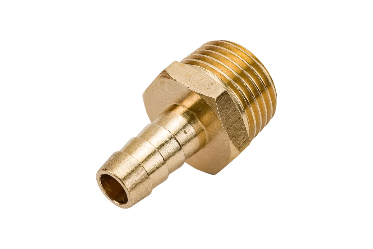 Соединение нар. резьба 1/2" х елочка 10 мм (латунь) ECO
