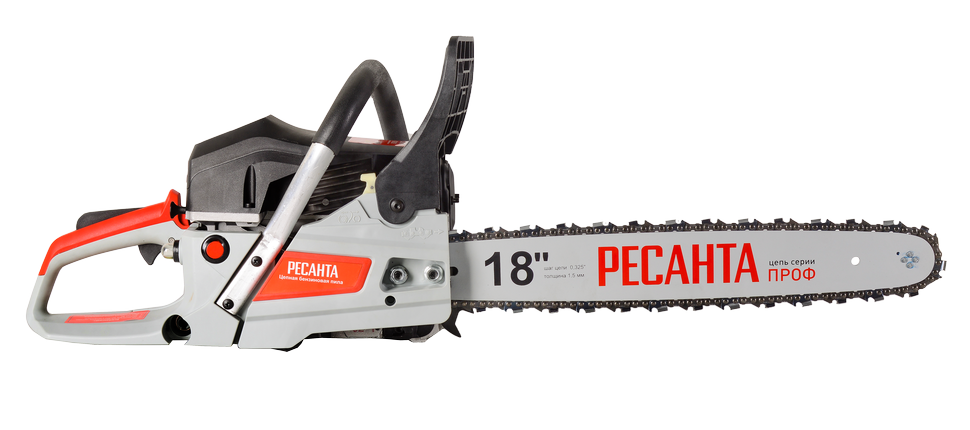 Бензопила РЕСАНТА БП-4518, 2,3л.с, шина 45см,72х325х1,5