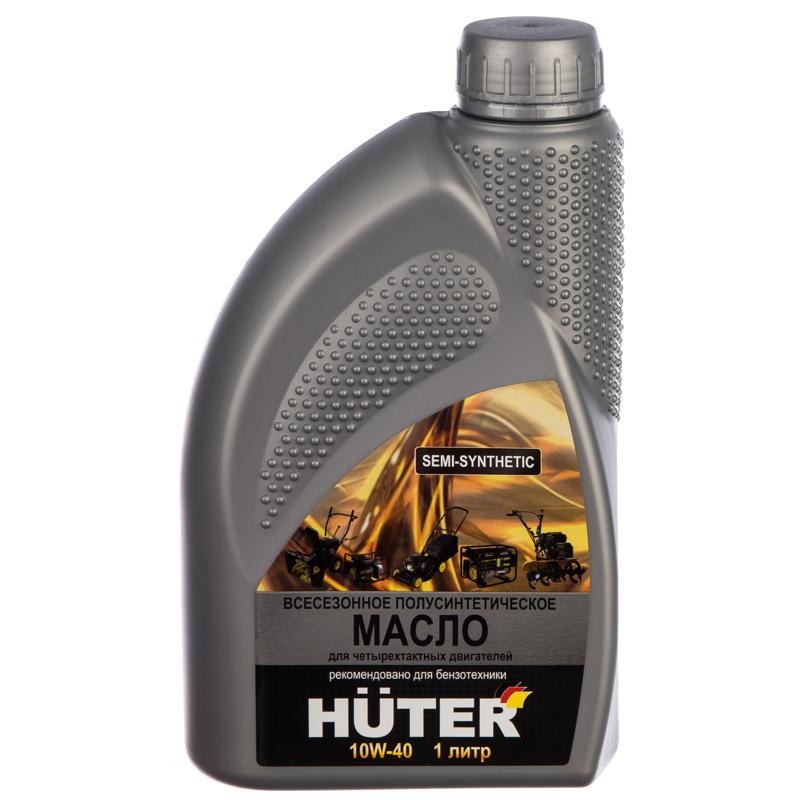 Масло моторное 10W-40 полусинтетическое для четырёхтактных двигателей, для техники Huter, 1л.