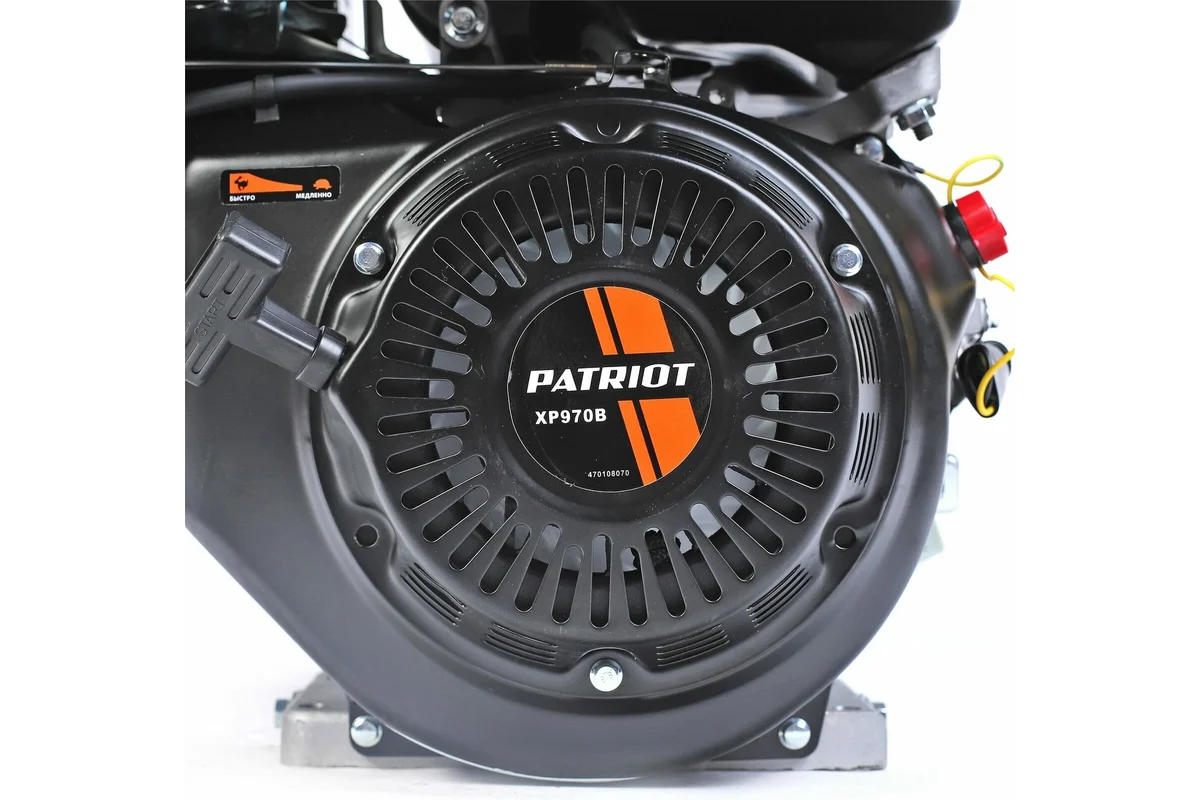 Двигатель PATRIOT XP 970 B, Мощность 9,0 л.с.; 270 см?; 3600об/мин; бак 6,5л.; хвостовик 25 мм, шпон