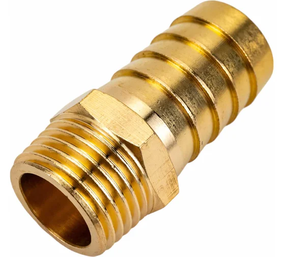 Соединение нар. резьба 1/2" х елочка 19 мм (латунь) ECO