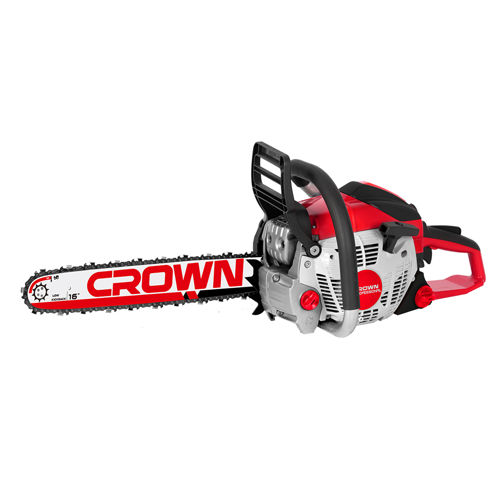 Пила цепная бензиновая CROWN CT20198-16  56зв х 3,8 х 1,3 шина 16”,EasyStart, -трехмерная система в 