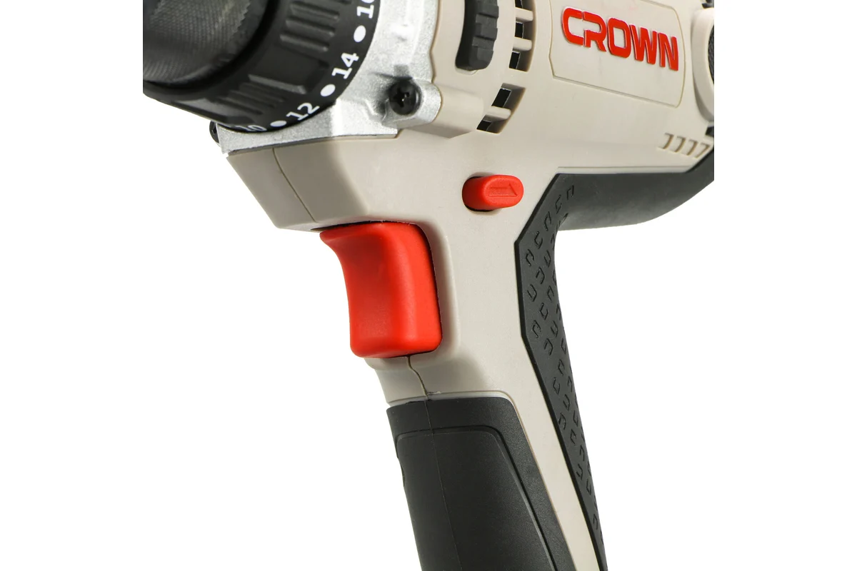 Шуруповерт сетевой CROWN CT10152F, 420 Вт, 0-480/0-1800 об/мин, БЗП 10 мм, 80 Нм,подсветка.