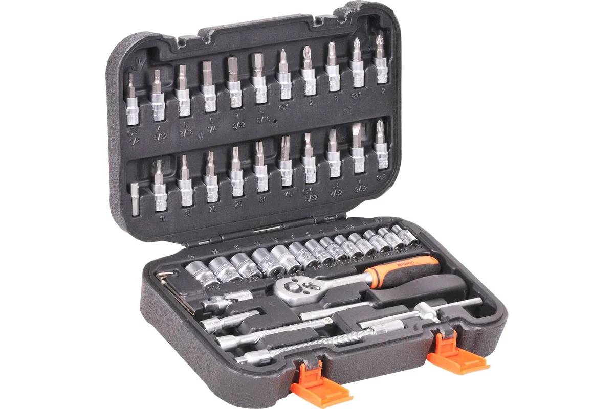 Набор торцевых головок 46 пр. 1/4"DR  //АВТОДЕЛО