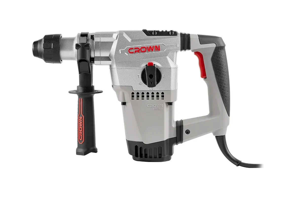 Перфоратор CROWN CT18158 BMC, 1500Вт,SDS+,6 Дж удар, 0-800об/мин, 0-3600уд/мин, кейс