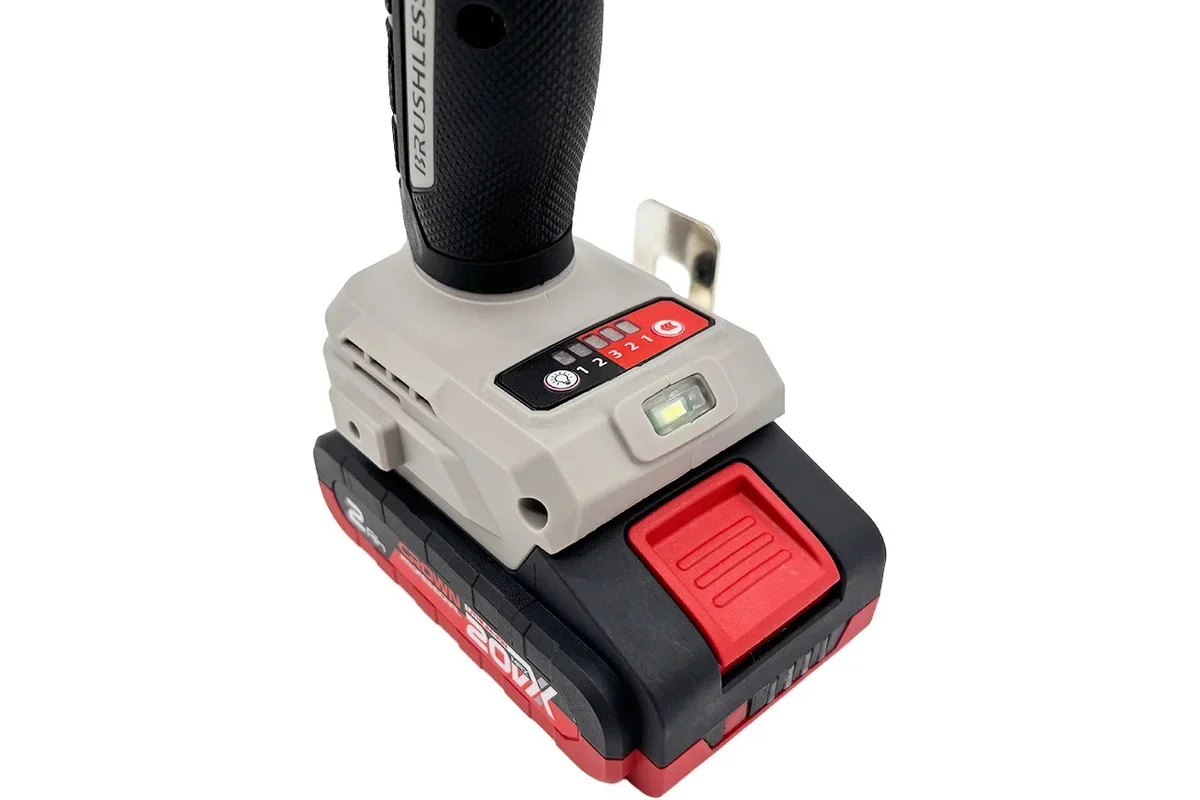 Аккумуляторная дрель-шуруповерт BL CROWN CT21128HMX-2 BMC 20В, 2*2.0Ач, 30/50Нм, кейс
