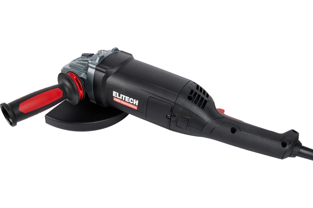ELITECH HD AG 2523E (E2213.051.00) УШМ,ф230мм,2500Вт,6000об/мин,6.3кг,кор,QUICK-FIX,быстр.кожух,пл.п