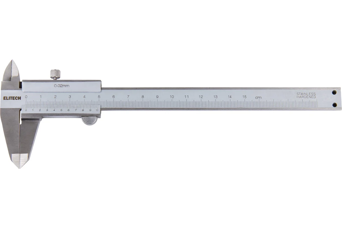 ELITECH 330401 (Штангенциркуль)150 мм, точность 0,02, с глубиномером