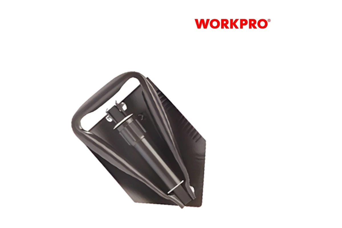 Лопата складная WP335006 WORKPRO общая длина 57см., длина рукоятки 34см, ширина лопаты 14,7 см