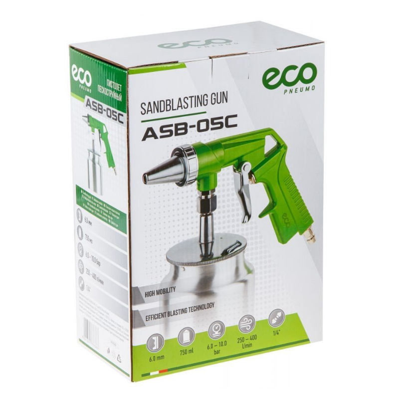 Пистолет пескоструйный с баком ASB-05C ECO