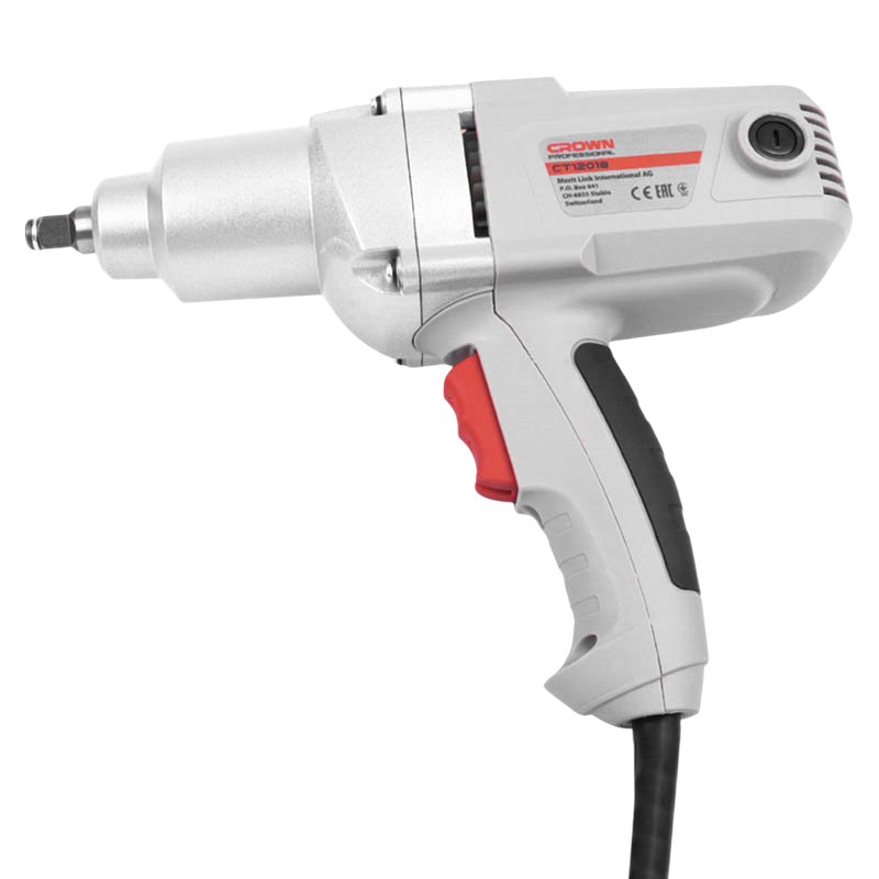 Гайковерт электрический CROWN CT12018,900Вт,2100об/м,320Нм,3,5кг,коробка