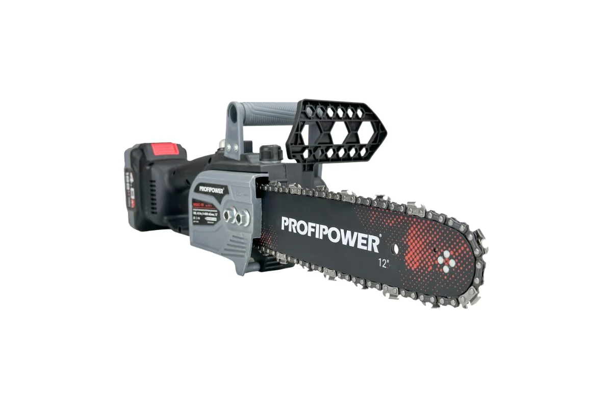 Аккум. б/щ цепная пила PROFIPOWER MKDUC-20В  (20В,Li-ion-1шт, 4.0Ач, шина 12", 0-4000об/мин, цепь 3/