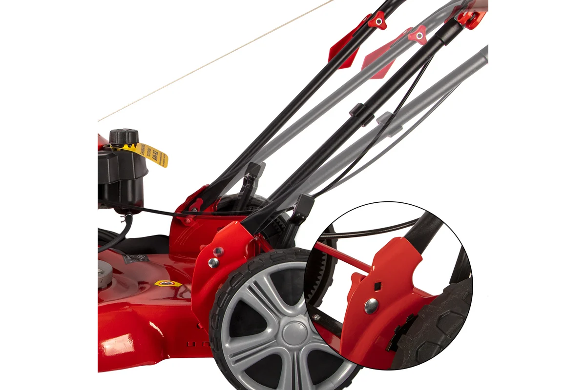 Газонокосилка бензиновая DDE LM 57 Pro (6,0 л.с., шир., 57 см, выс., 30-80 мм) (791-950)