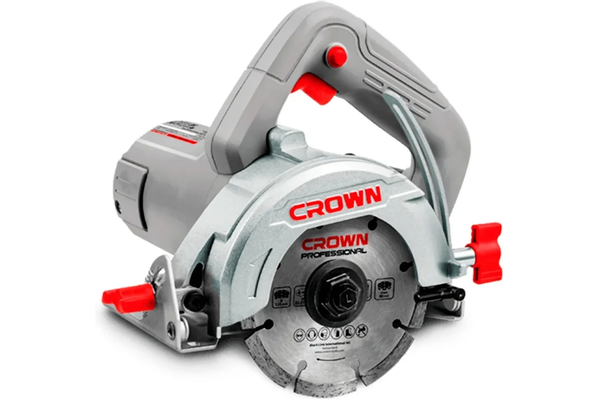 Алмазная пила плиткорез CT15228-125T-W 1300 Вт, 125мм, 13800об/мин //CROWN 