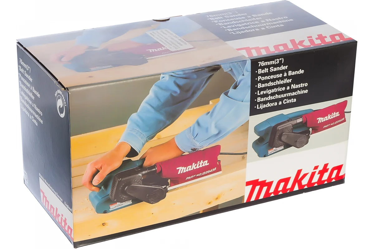 Makita Ленточная шлиф.машина 9911, 650Вт, лента 76х457мм, регулировка скорости