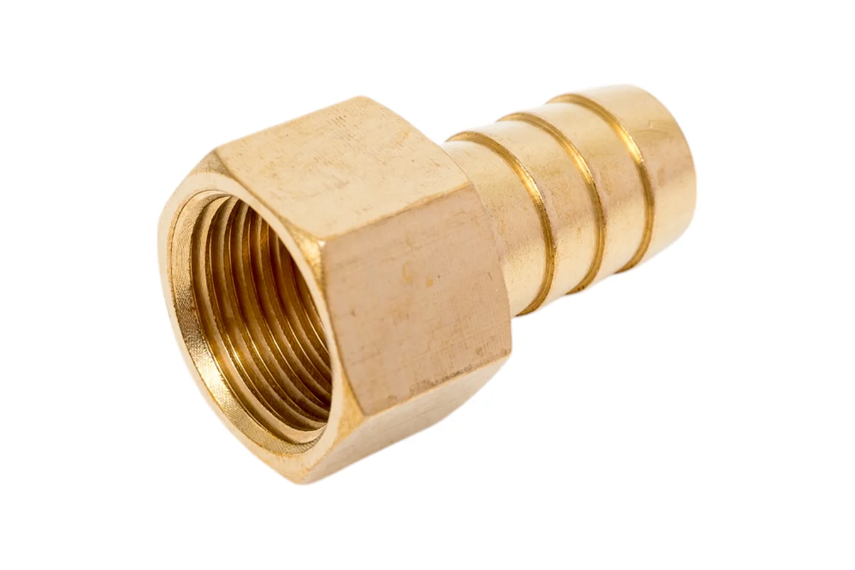 Соединение внутр. резьба 1/2" х елочка 16 мм (латунь) ECO