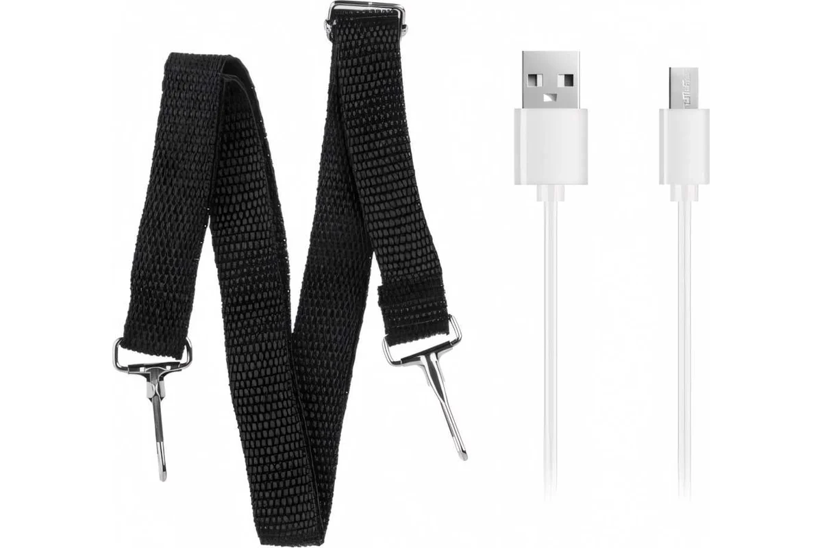 Фонарь светодиодный аккум. 3Вт + 3Вт (оранж.) ЮПИТЕР (USB A - micro-USB кабель в комплекте)