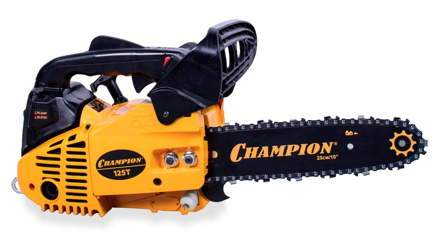 Бензопила CHAMPION 125T-10", (3/8"-1,3- 40 (0,7 кВт, 3,2 кг) 