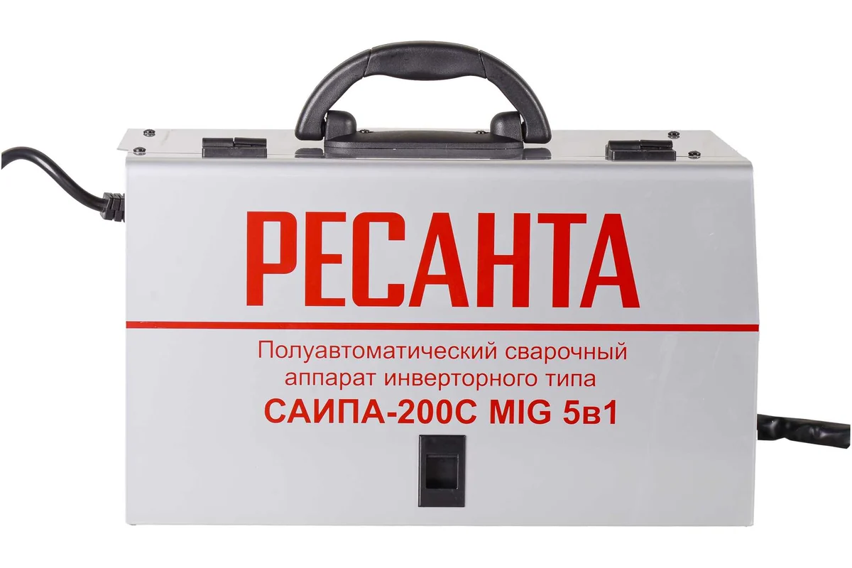 РЕСАНТА Сварочный аппарат инверторный полуавтоматический САИПА-200С, 220В, MMA. MIG/MAG. 