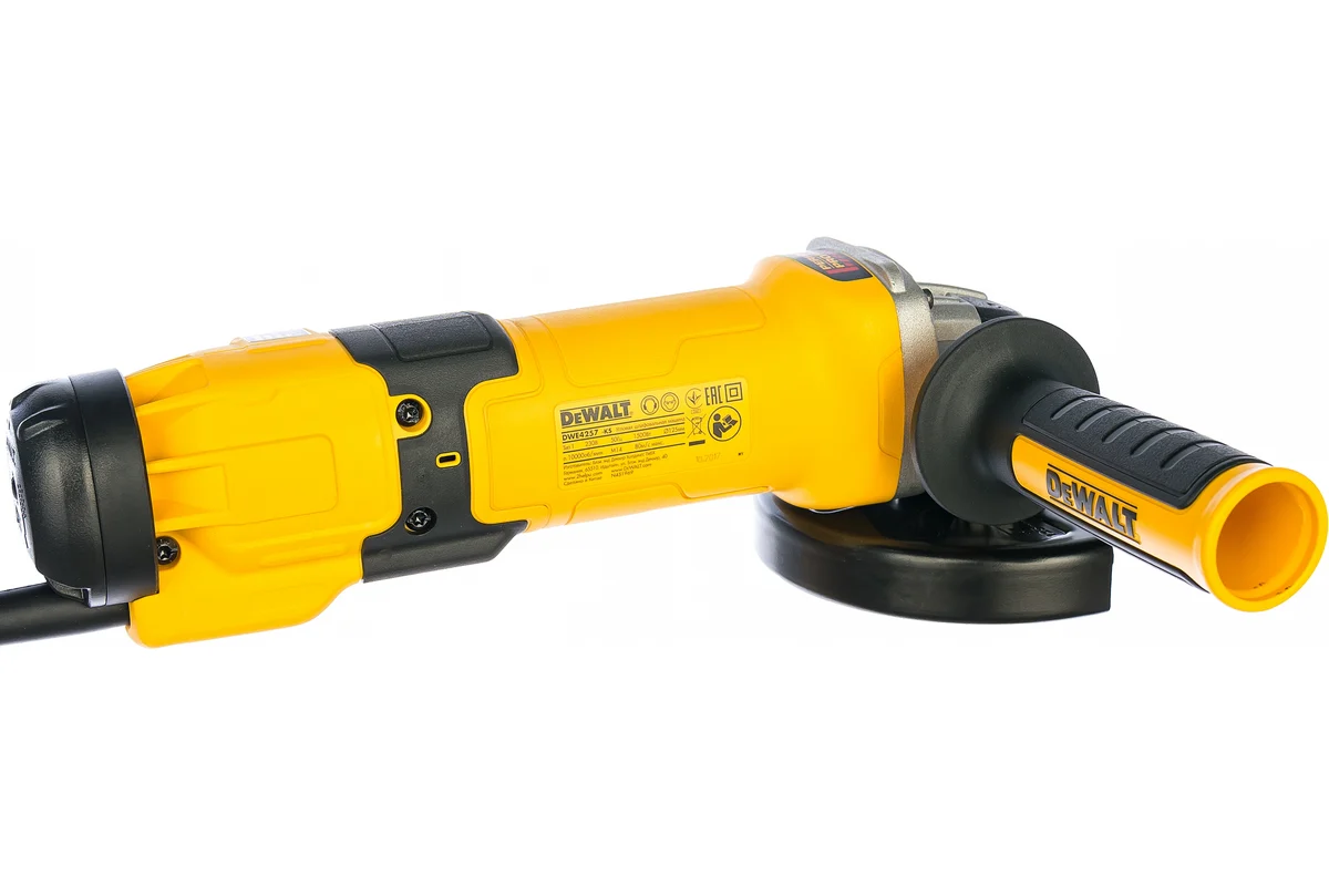 Углошлиф.машина DeWalt  DWE 4257, ф.125мм,1,5 кВт,2800-10000об/мин,антивибр. рукоятка, сист. пылеу