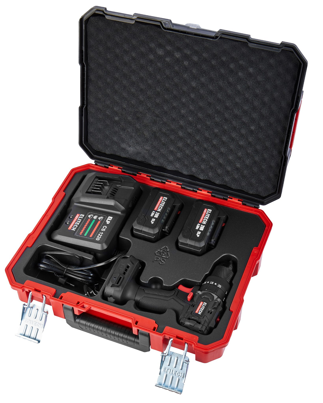 ELITECH HD CD 20ISL2 (E2201.041.02) Акк. ударн. б/щ. дрель-шуруп, 20В, 2*4Ач, 65Hm, БЗП 13мм 