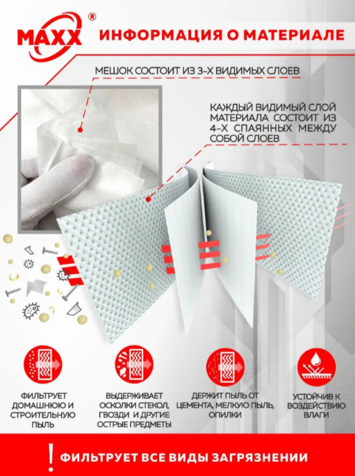 Фильтр-мешок на пылесос SE61/61E/62/62E (5шт) //STIHL