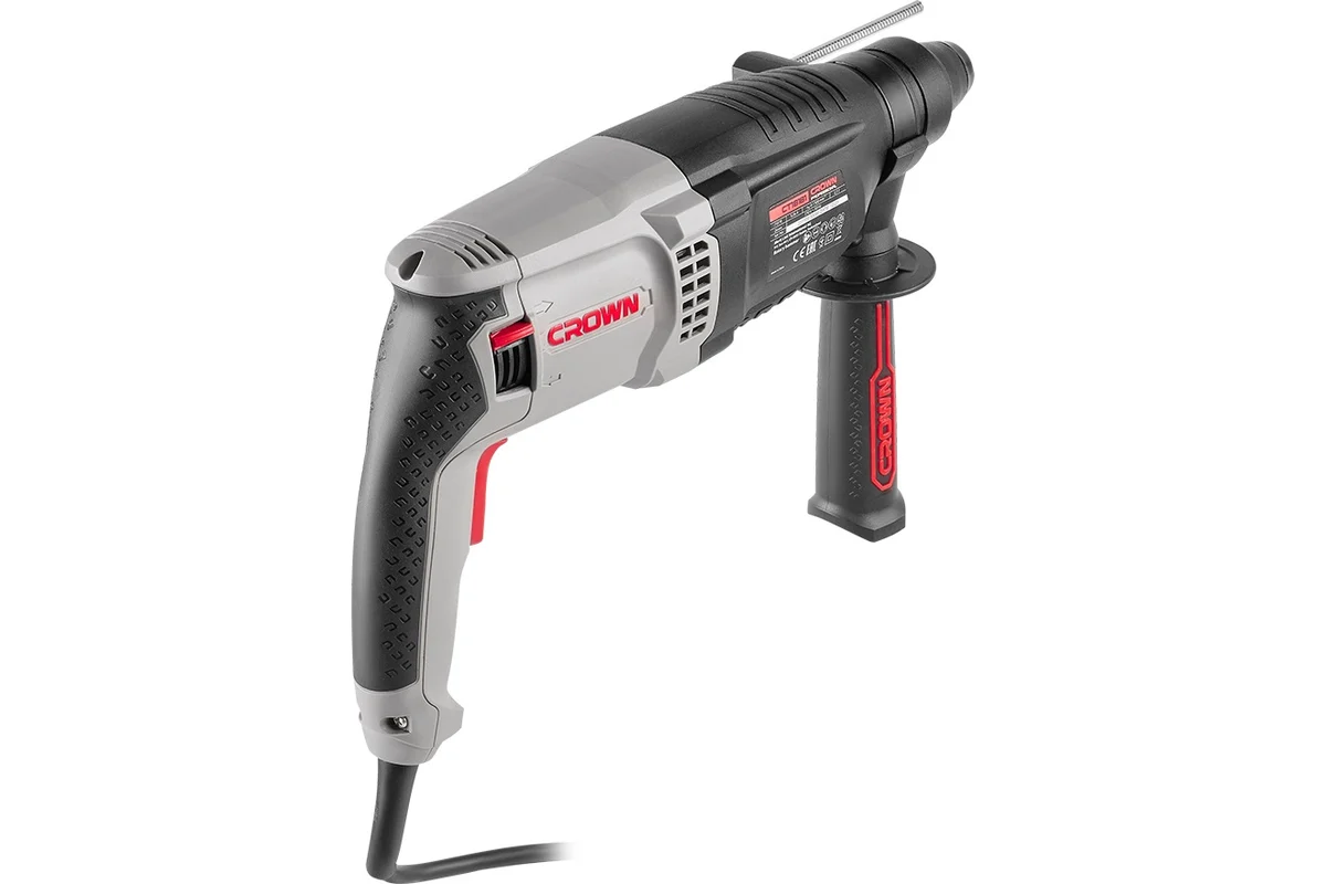 Перфоратор CROWN CT18182 BMC, 800Вт,SDS+,2,8 Дж удар, 0-1350об/мин, 55300уд/мин, кейс