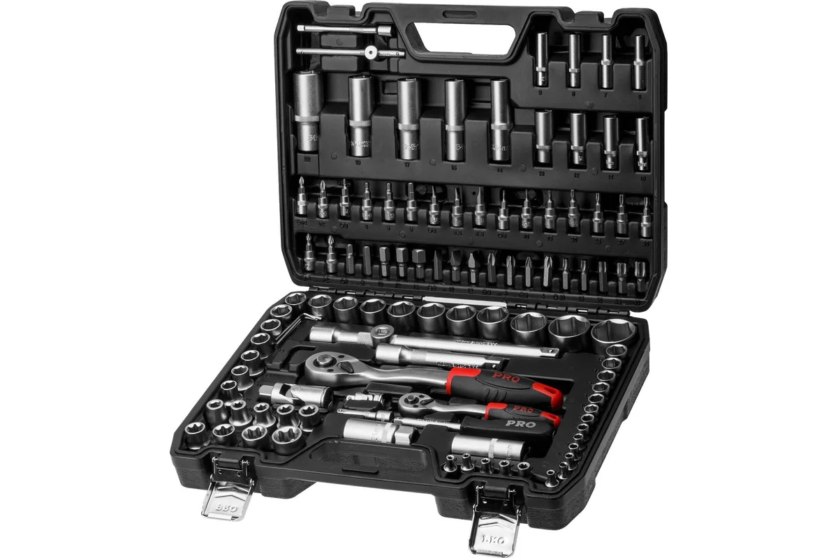 Набор головок и бит 108пр. 1/4",1/2" PRO STARTUL STUTTGART (PRO-108S)