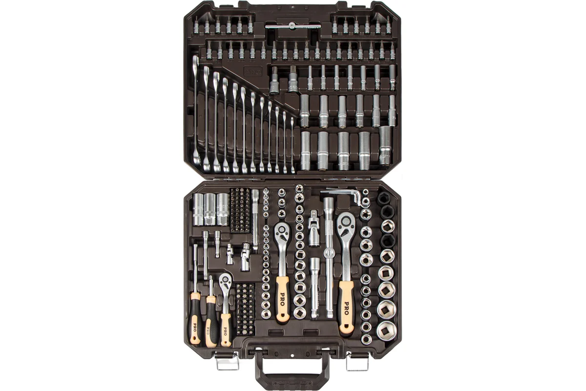 Набор головок и ключей 219пр. 1/4",3/8",1/2" PRO STARTUL DAKAR (PRO-219DK)