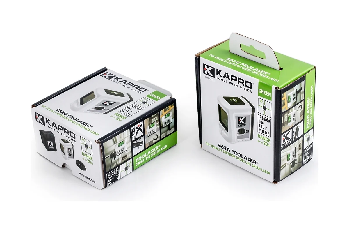 KAPRO 862G Уровень лазерный зеленый, 30м, верт., горизонт, крест