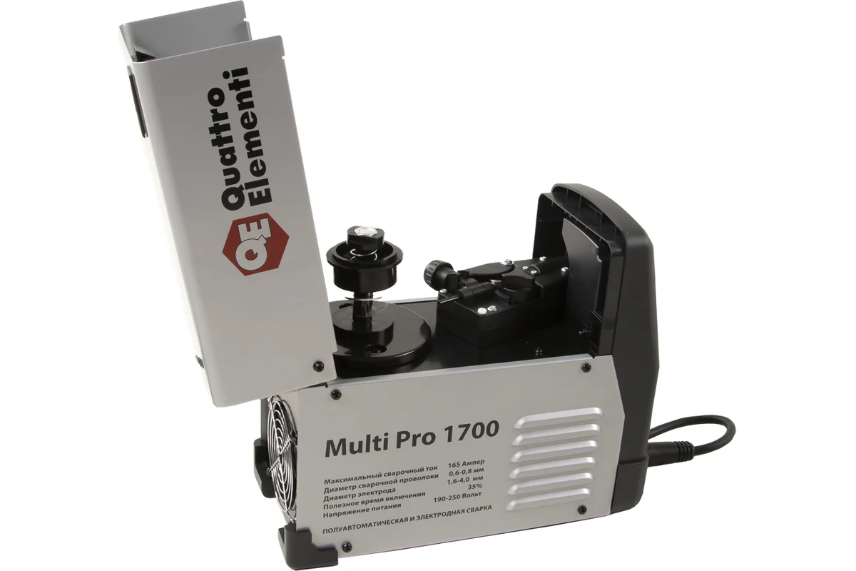 Аппарат полуавтомат. сварки, инвертор QUATTRO ELEMENTI Multi Pro 1700 (165A, 3 вида сварки MIG/MMA/T
