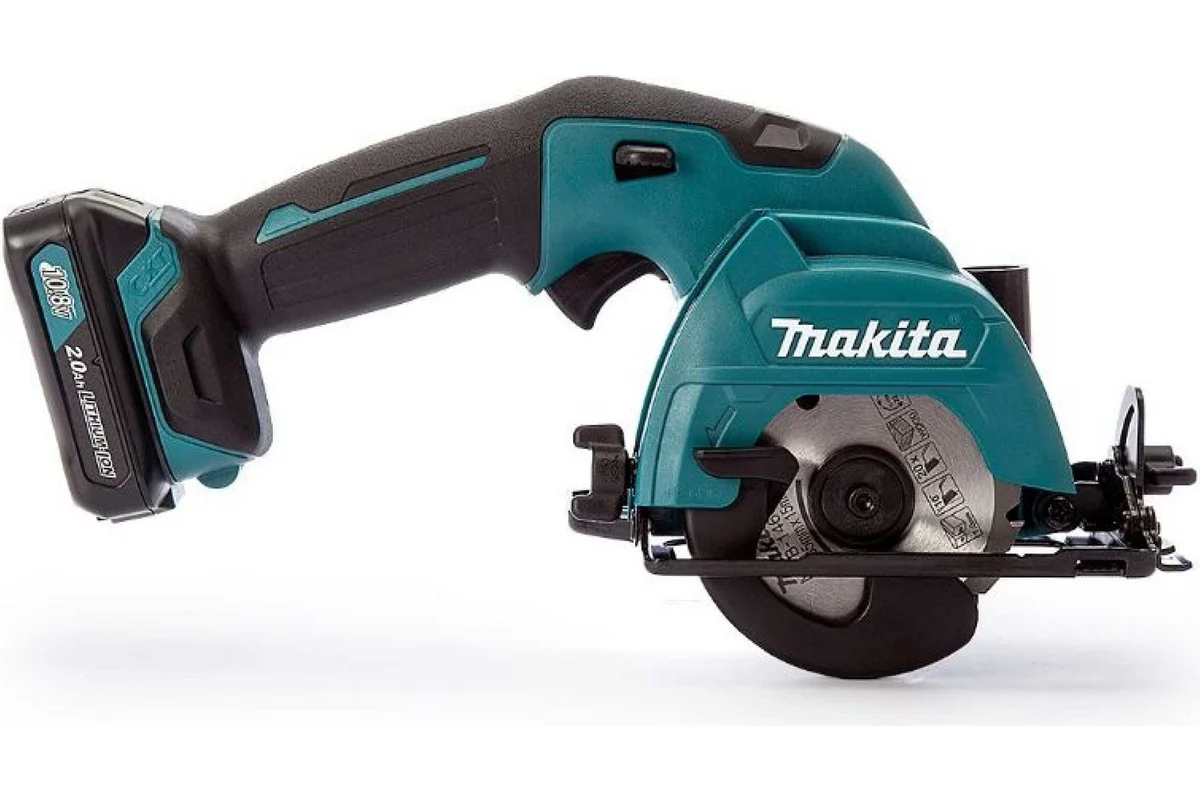 Makita HS301DWAE Пила дисковая аккум. CXT 12В max, 85мм, 15мм (2х2.0Ач, з/у)