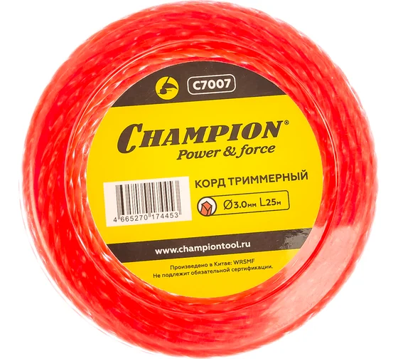 Корд трим.CHAMPION  Twisted Square 3.0мм* 25м (витой квадрат)