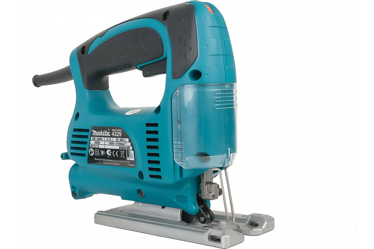 Makita Лобзик  4329,  450Вт, 500-3100об/мин, маятниковый ход, гл.пропила 65мм