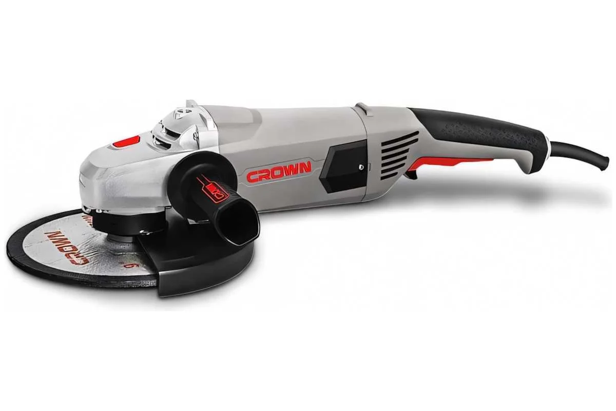 Угловая шлифовальная машина CROWN CT13500-230N, Ø230 мм, 2020 Вт, 6500 об/мин
