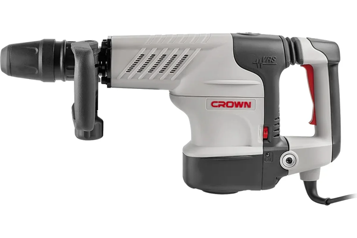 Отбойный молоток CROWN CT18123V, 1500Вт, 900-1900уд/мин,8-25Дж,SDS-max. 10,96кг.кейс.