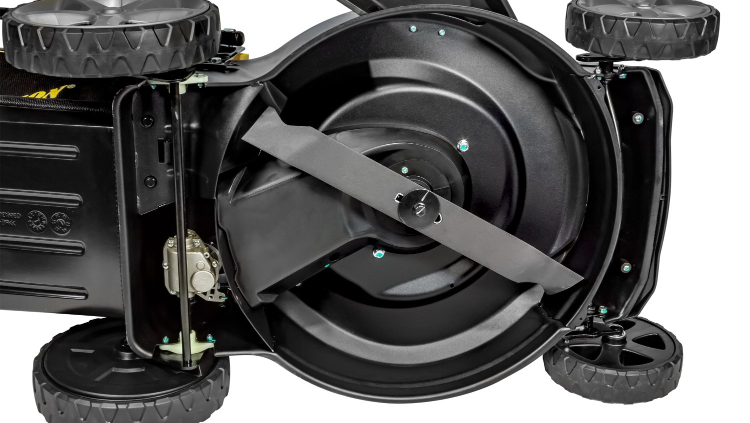 Газонокосилка CHAMPION LM5344 (PRO 4,4кВт привод 525мм 65л 25-75мм 1рычаг/6, 38кг 4в1)