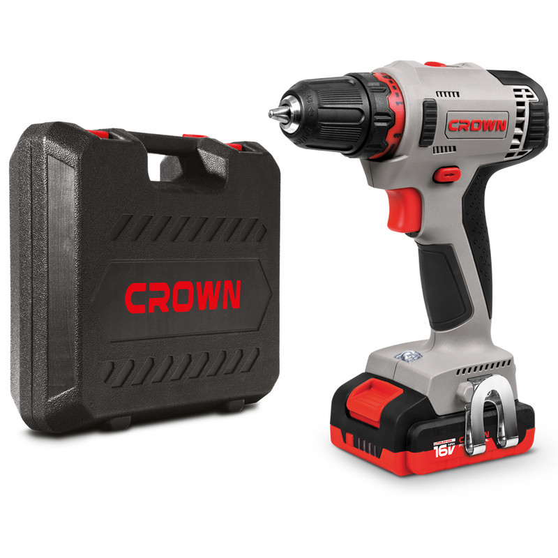Аккум.шуруповерт CROWN CT21082H-2 BMC,14,4В,2х2АчLi-ion,БЗМ-10мм,0-380/1250об/м,21/35Нм,1,24кг,кейс 