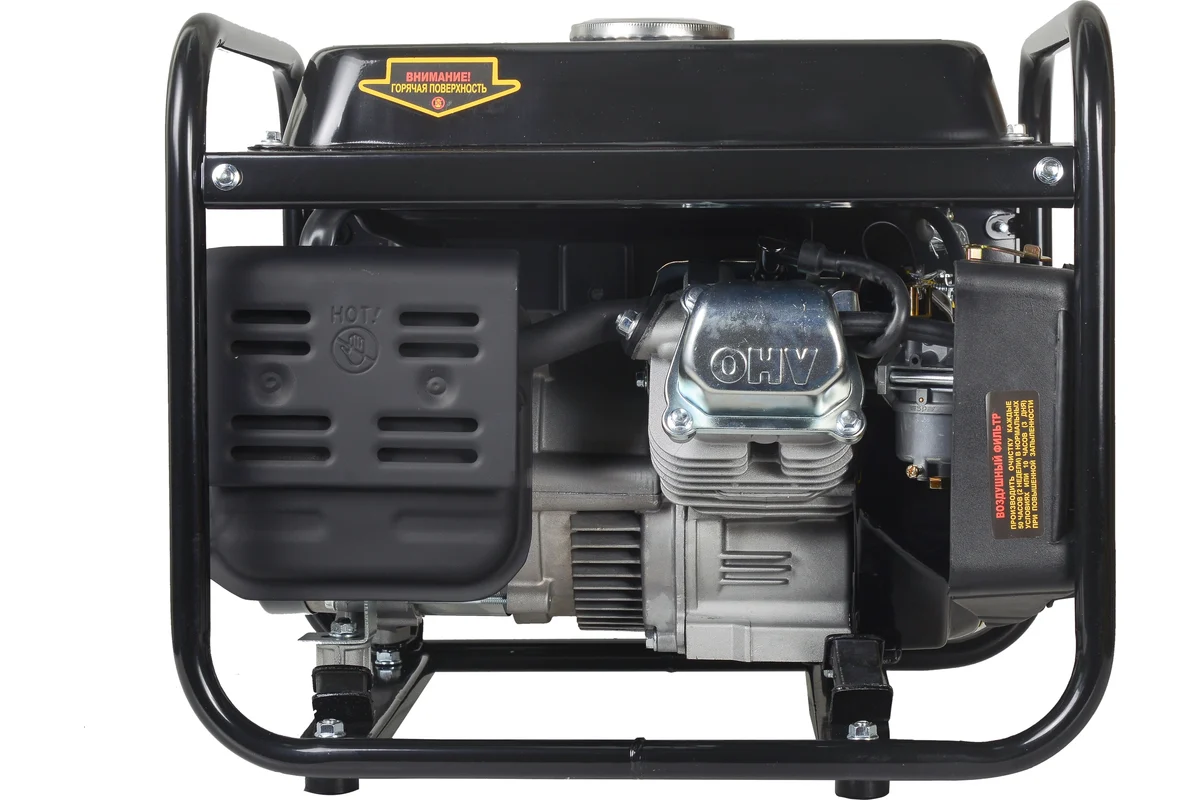 HUTER Бензиновый генератор HT1000L ,1 кВа, бак 4,8л,тип стартера ручной