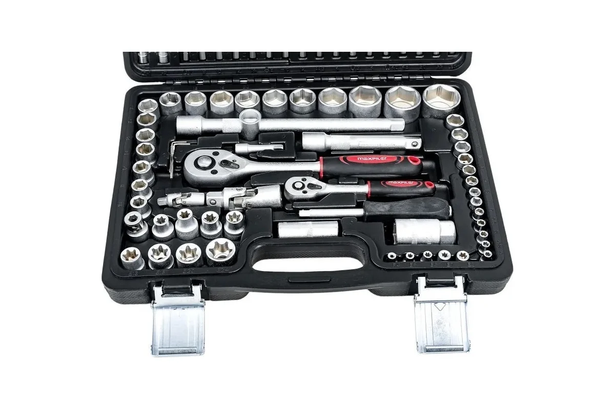 Набор инструментов MXT-108-SET (108 предметов, 1/2" и 1/4", CrV)