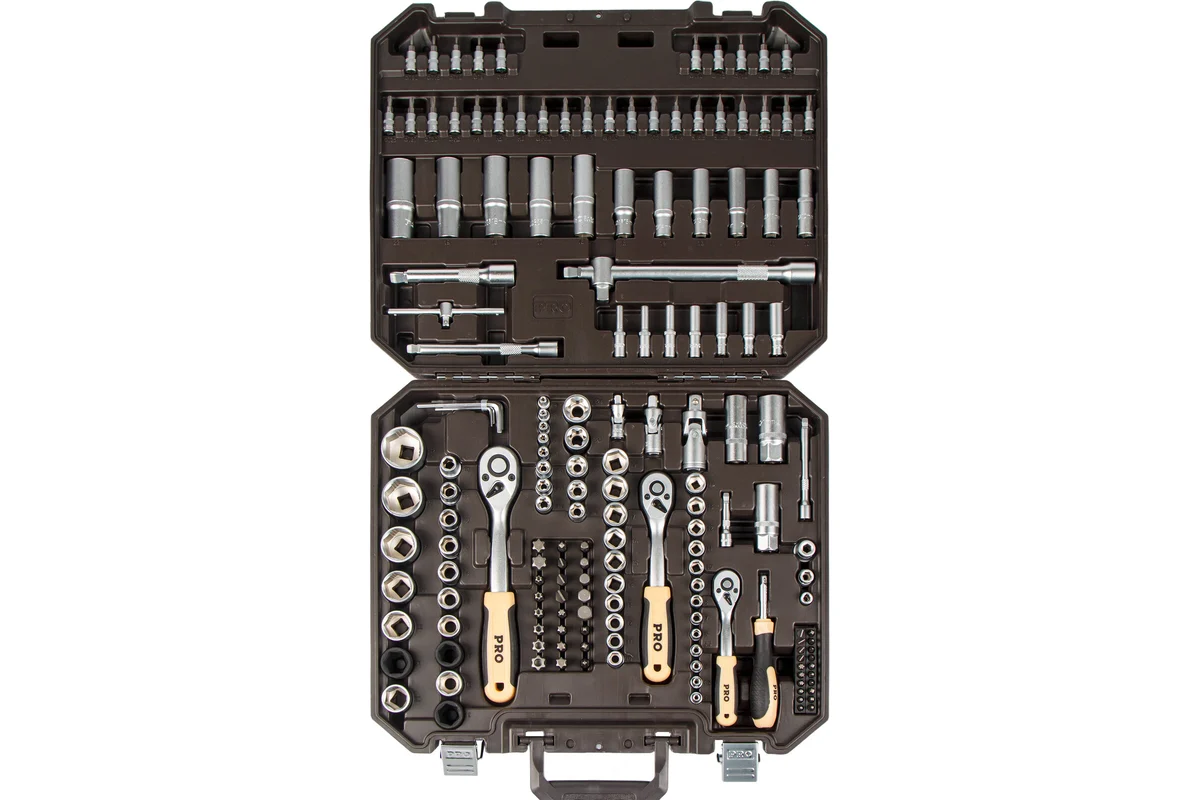 Набор головок и бит 171пр. 1/4",3/8",1/2" PRO STARTUL DAKAR (PRO-171DK)