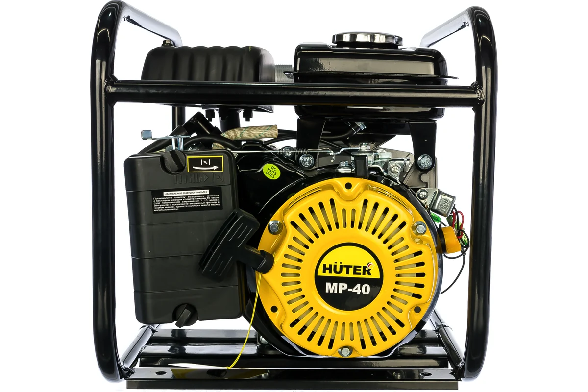 Мотопомпа HUTER MP-40, 4х-тактн. дв., 2,8 л/с, 300л/мин 8/30м, 29,7 кг, 1,5". д/чистой воды