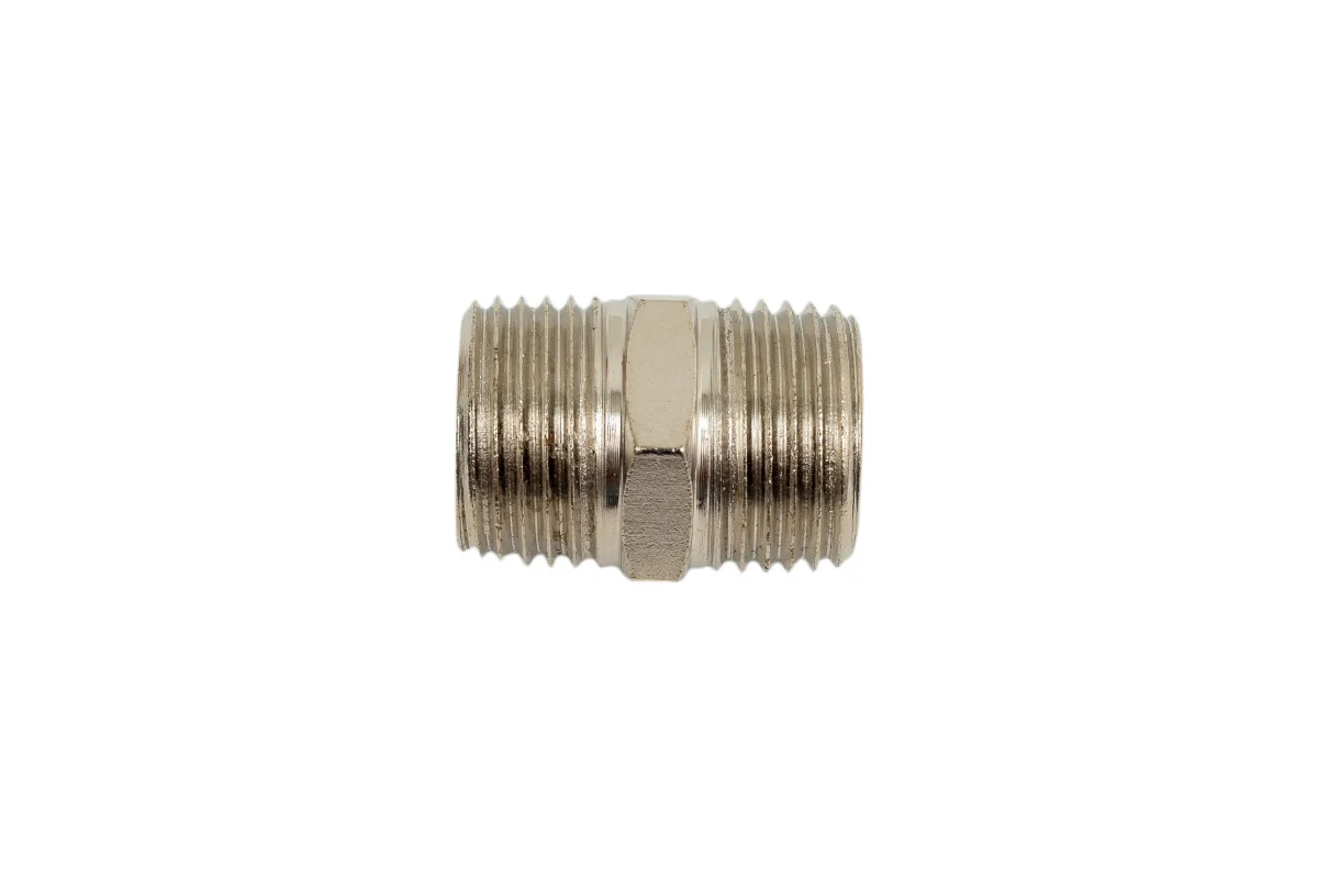 Соединение нар. резьба 1/2" х нар. резьба 1/2" (сталь) ECO