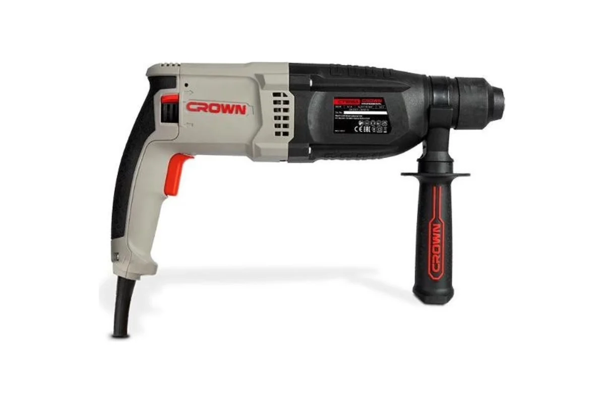 Перфоратор CROWN CT18183 BMC, 900Вт,SDS+,3,2 Дж удар, 0-1150об/мин, 5100уд/мин, кейс