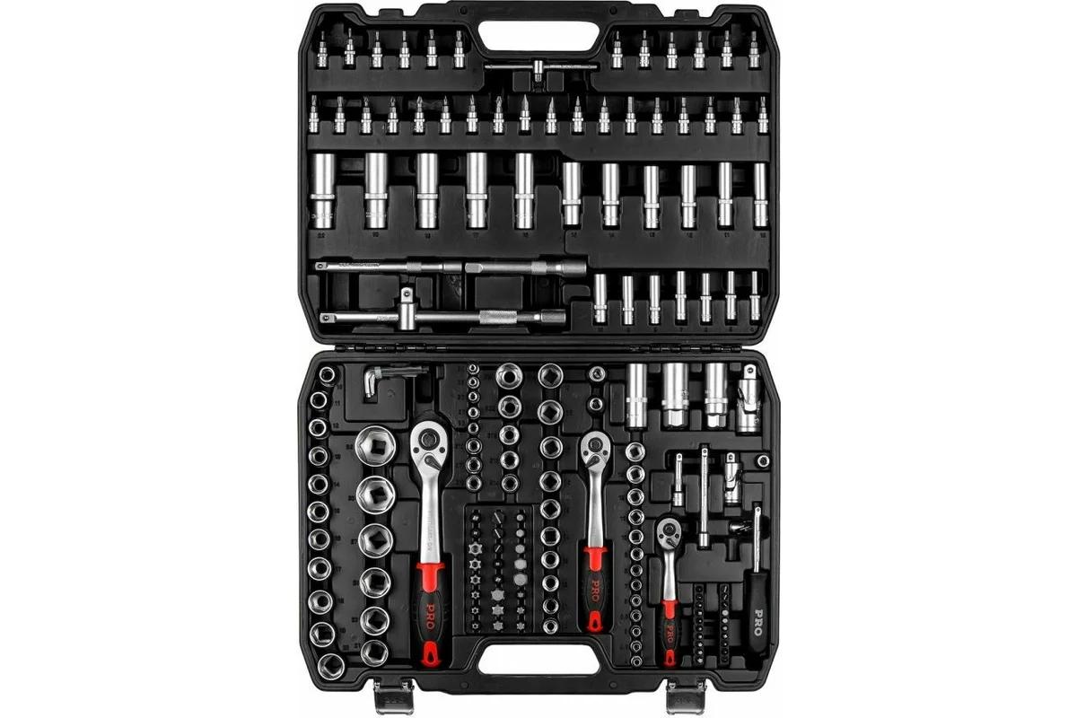 Набор головок и бит 172пр. 1/4",3/8",1/2" PRO STARTUL STUTTGART 